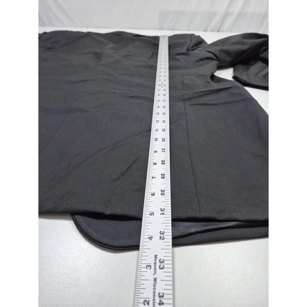 Loro Piana Lubiam Tuxedo Jacket Mens 48R Black Super 120s Wool 3 Button Italy